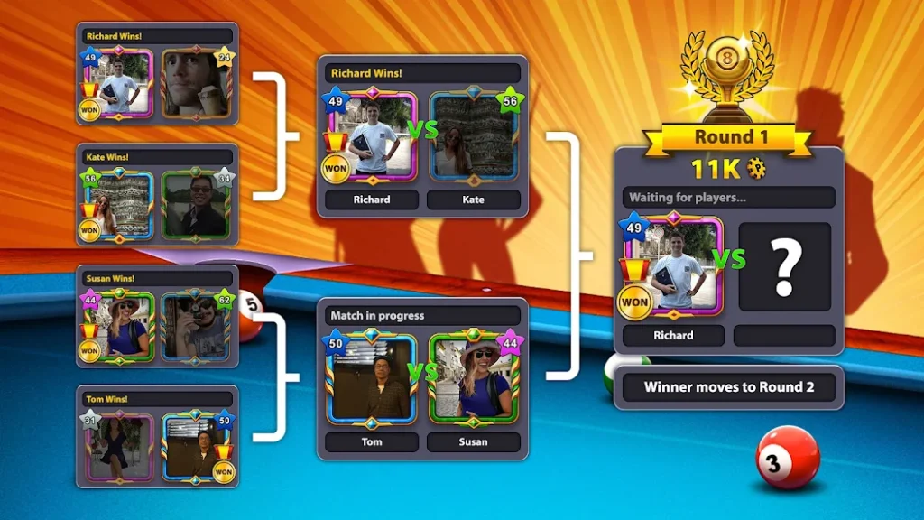 8 Ball Pool champion