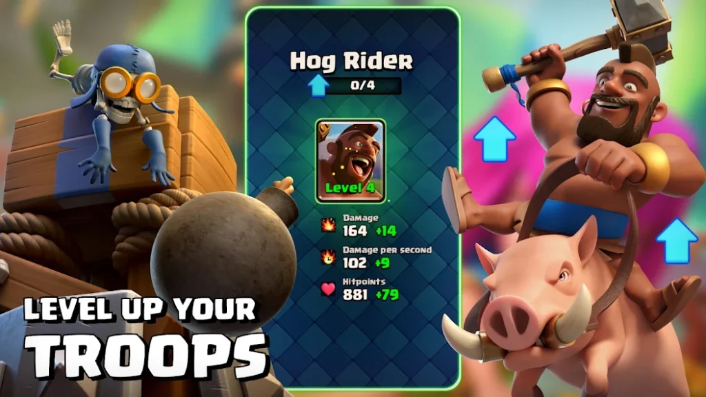 Clash Royale troops
