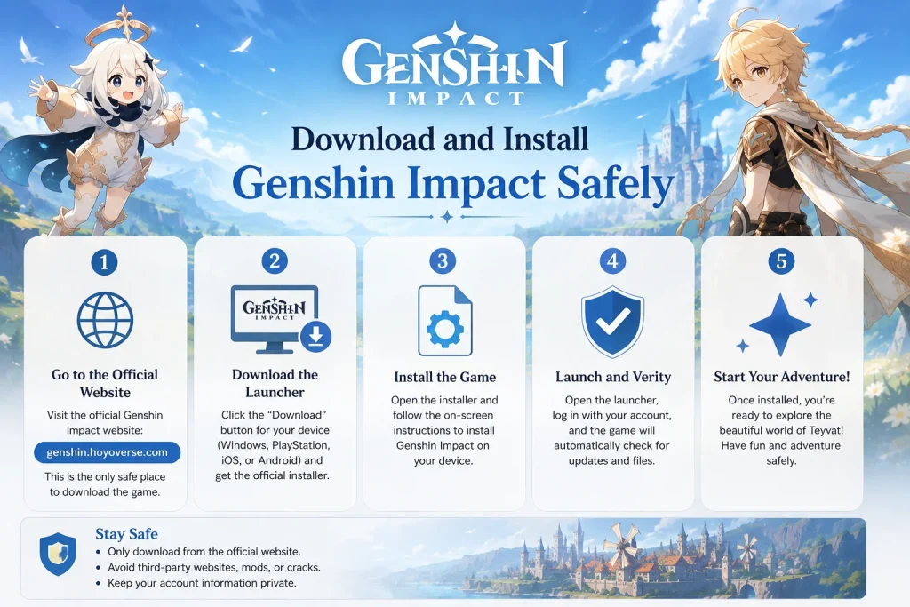 Download and Install Genshin Impact Safely