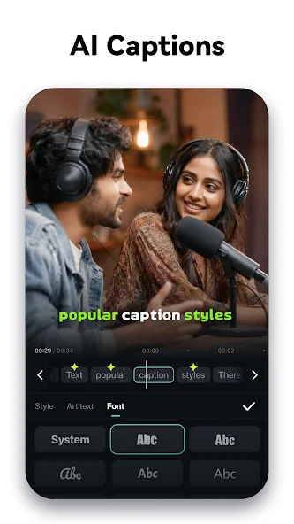 Filmora AI Caption