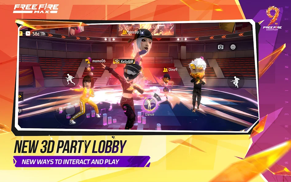 Free Fire Max party