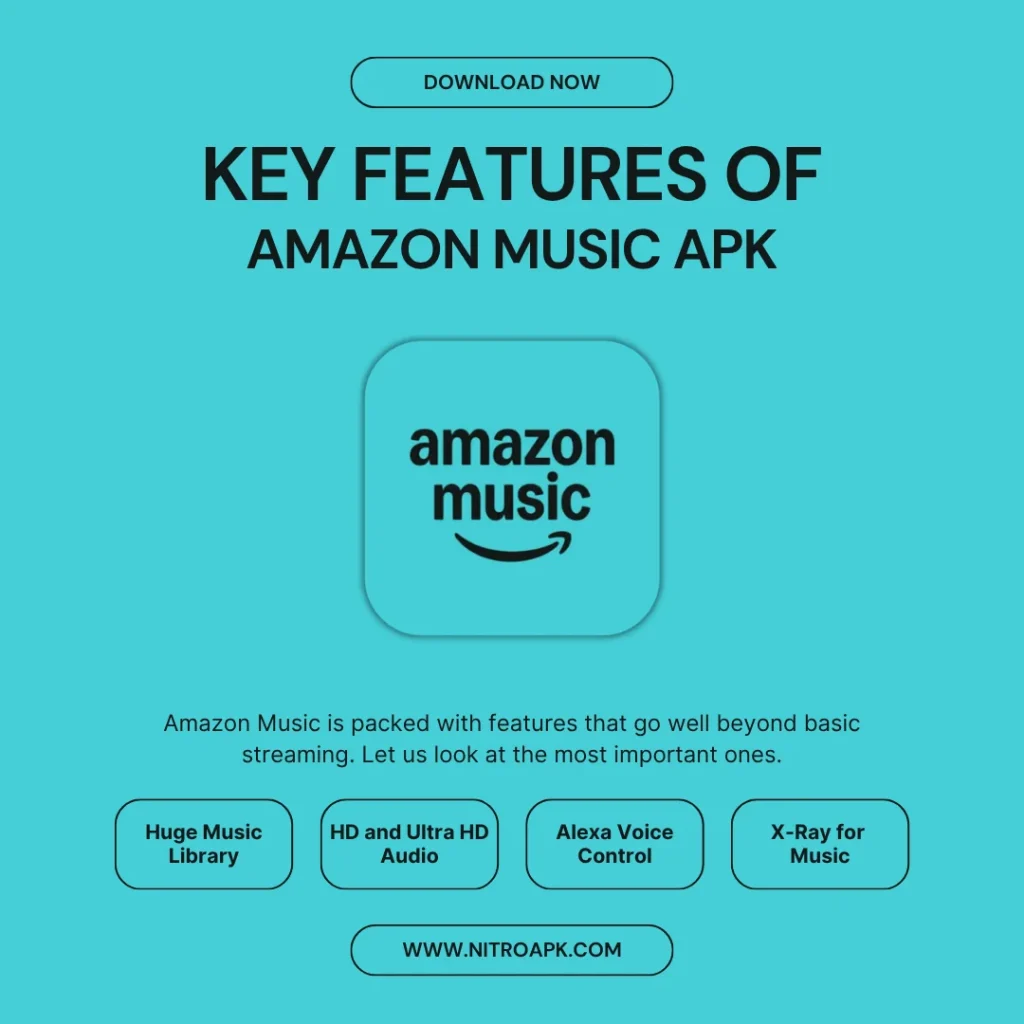 Key Features of Amazon Music APK