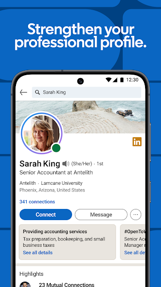 LinkedIn profile