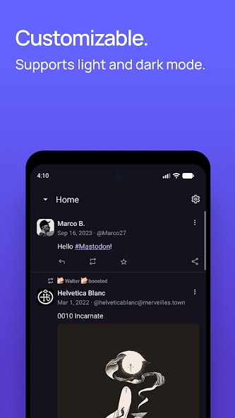 Mastodon customizable