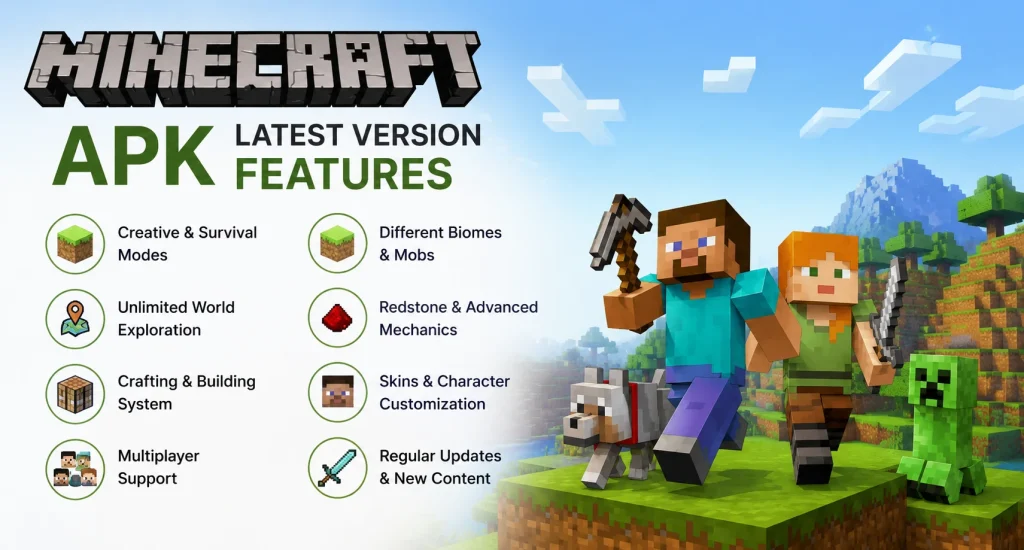 Minecraft APK Latest Version Features