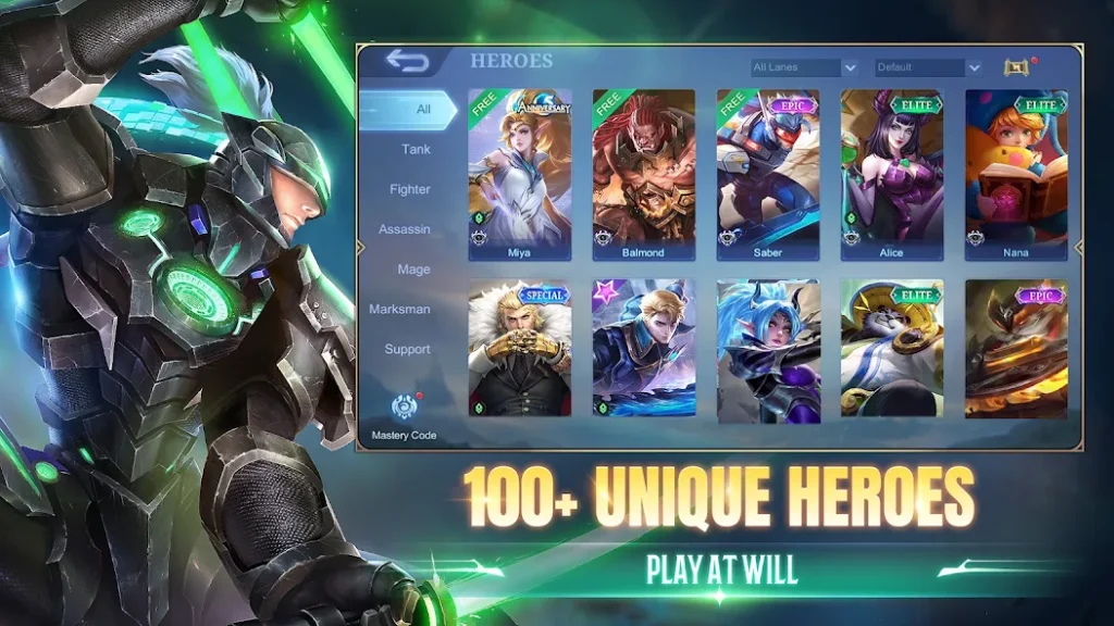 Mobile Legends unique