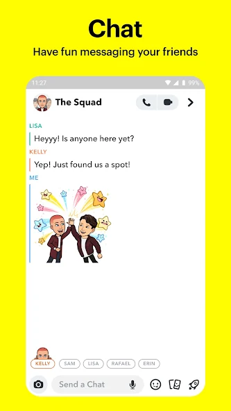 Snapchat chat