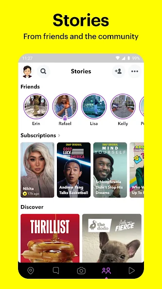 Snapchat stories
