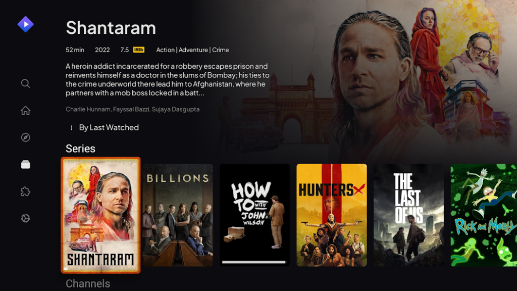 Streamio APK Interface Full