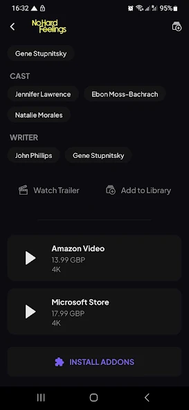 Streamio APK Interface