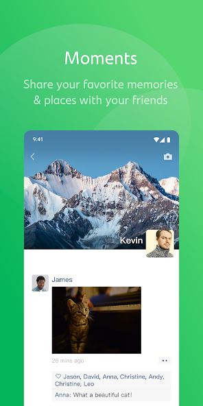 WeChat moments
